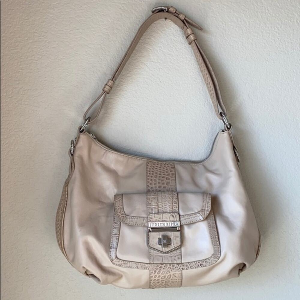 Judith Ripka Nappa Leather Shoulder Bag